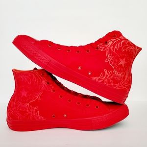 Converse cervene vysoke kozene